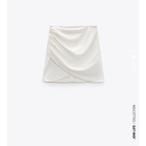 Zara Draped mini skirt white